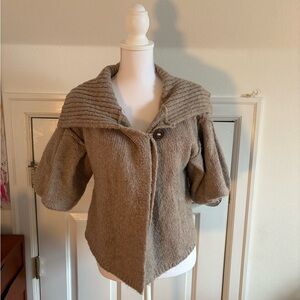 Free People Taupe Knit Sweater